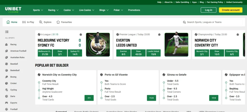 Sports Betting Page