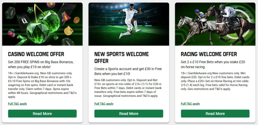 Welcome Offers